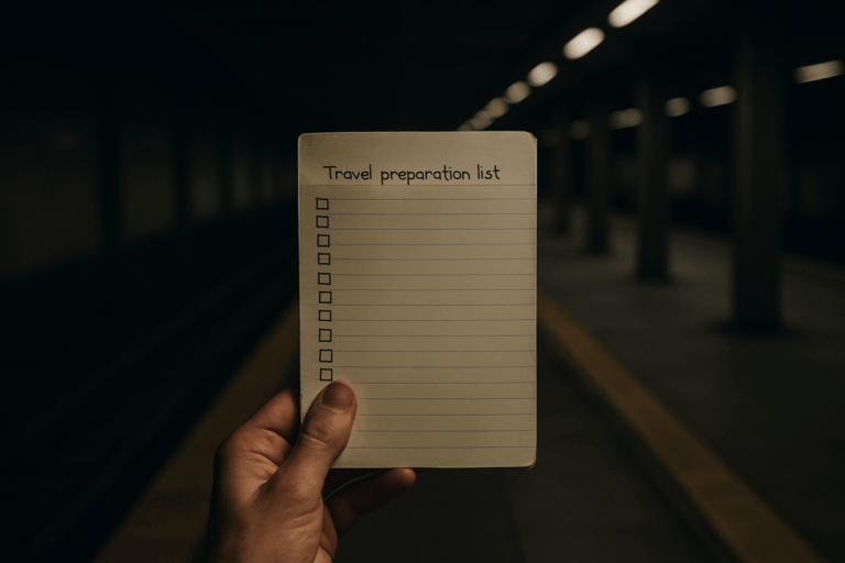 pre-travel checklist
