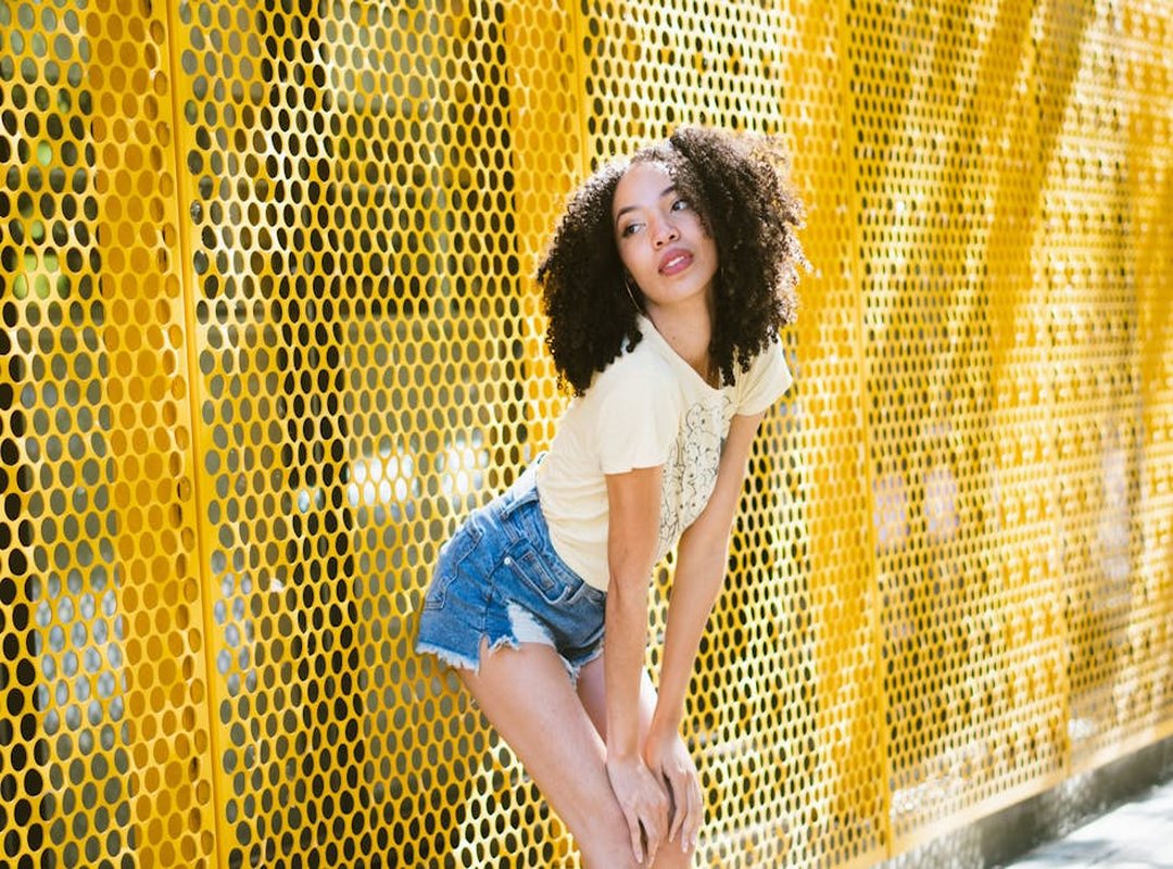 laura b yellow shorts